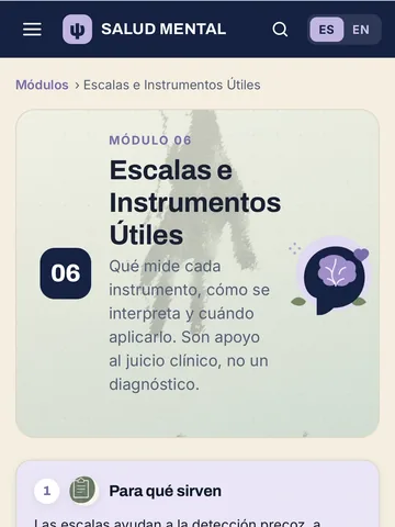 IMAGEN: captura de la app — módulo Escalas e Instrumentos Útiles